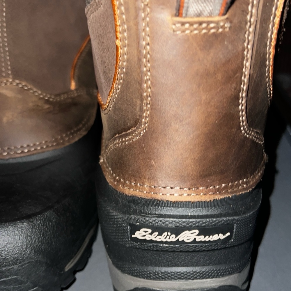 Eddie Bauer Men’s Pull on Timber Snowfoil Boots 9M - Picture 3 of 12